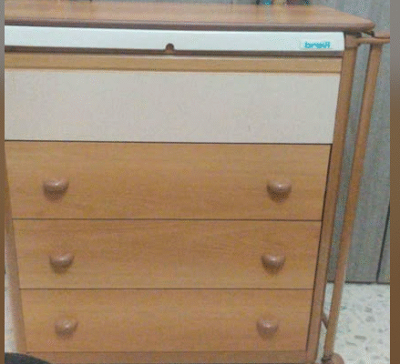 Wooden Baby nappy changer